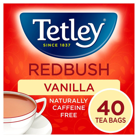 Tetley Redbush Vanilla Tea (40 per pack)