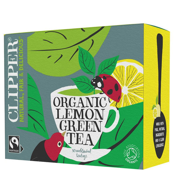 Clipper Fairtrade Green Tea with Lemon - 80 TeaBags