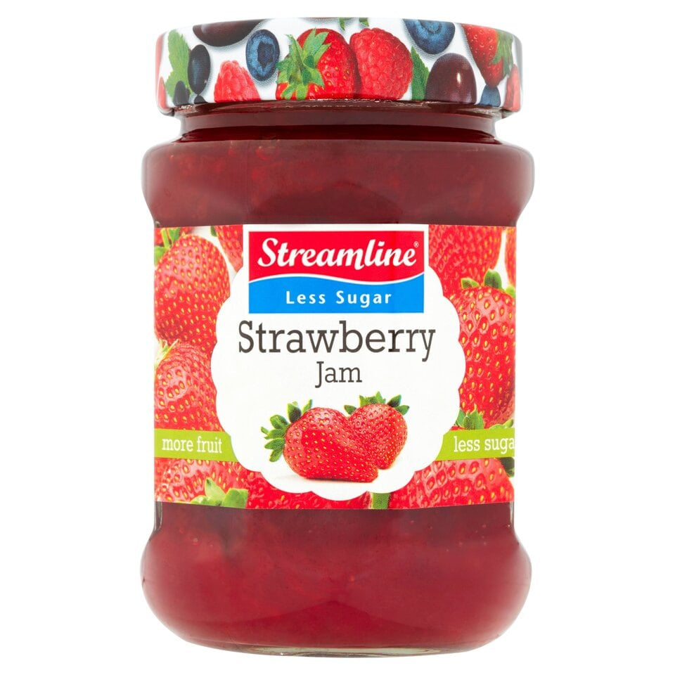 Streamline Low Sugar Strawberry Jam 340g