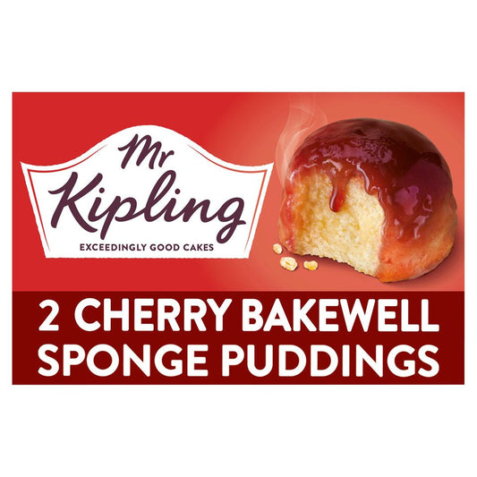 Mr Kipling Cherry Bakewell Sponge Pudding 2 x 95g