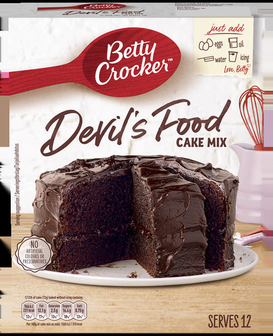 Betty Crocker Devils Food Cake Mix 425g