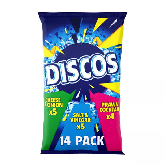 Discos Assorted Potato Crisps, 25.5 g, Pack of 14