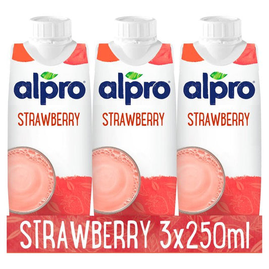 Alpro Longlife Strawberry Shake 3 x 250ml