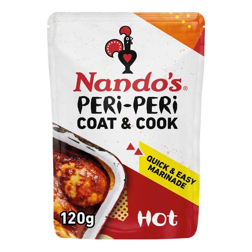 Nando's Coat 'N Cook Hot Peri Peri Marinade 120g