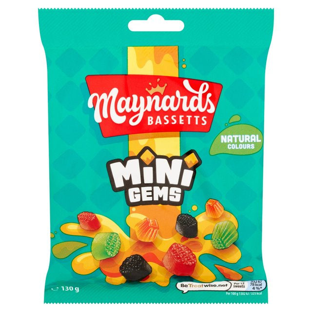 Maynards Bassetts Mini Gems 130g