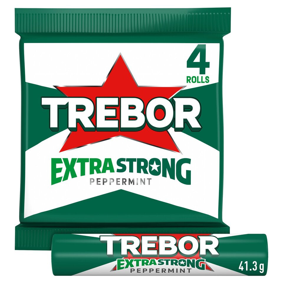 Trebor Extra Strong Peppermint Mints 4 X 41g