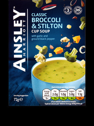 Ainsley Harriot Broccoli & Stilton Cup Soup 72g