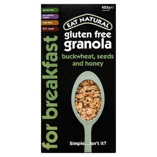 Eat Natural Gluten Free Buckwheat & Honey Super Granola 425g