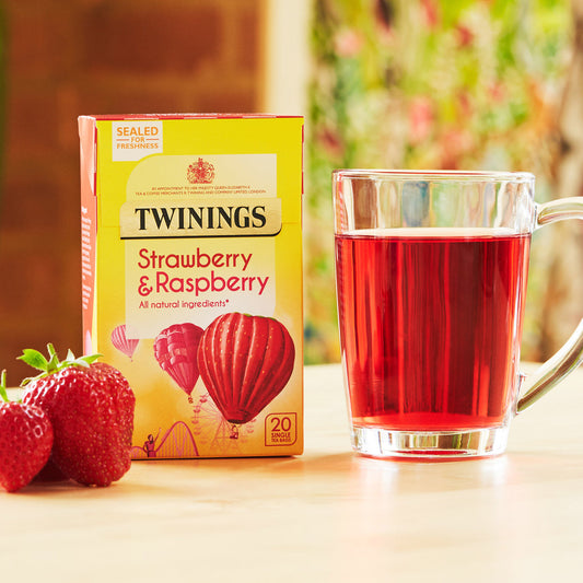 Twinings Strawberry & Raspberry Tea Bags 20 per pack