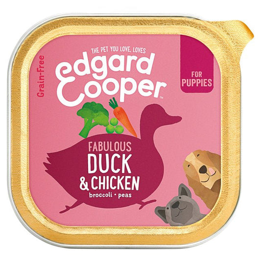 Edgard & Cooper Puppy Grain Free Wet Dog Food with Chicken & Duck 150g