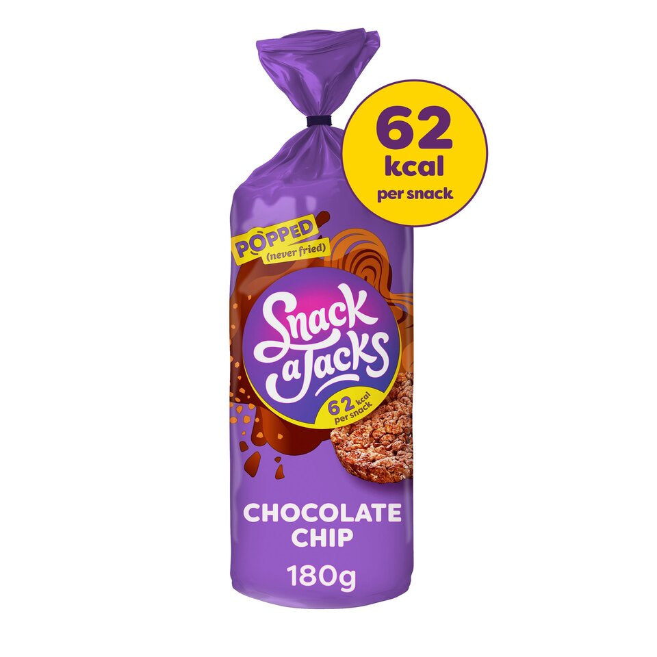 Snack a Jacks Chocolate Chip Rice Cakes 180g