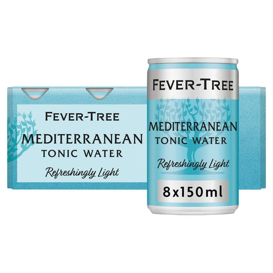 Fever-Tree Refreshingly Light Mediterranean Tonic Water 8 x 150ml