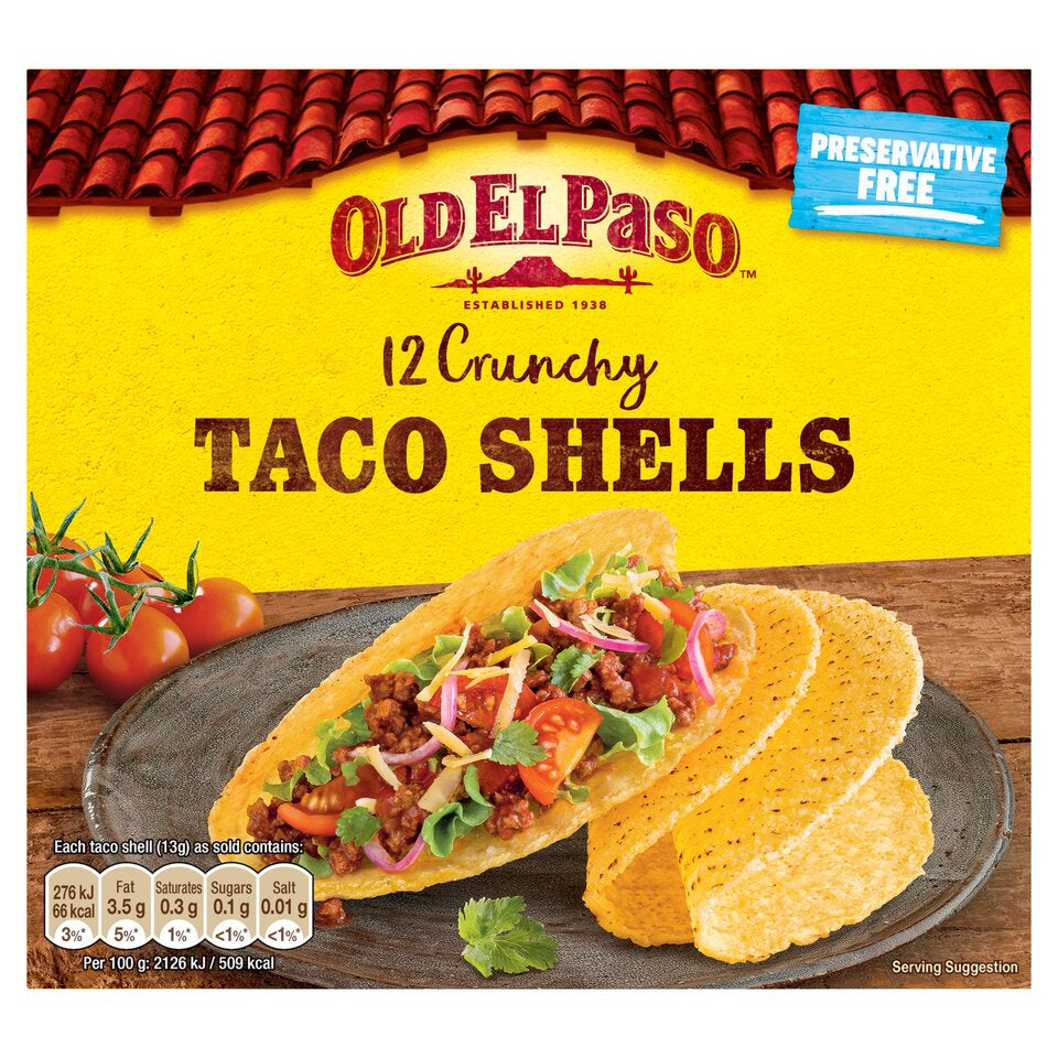 Old El Paso Taco Shells 156g