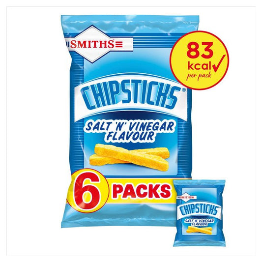 Chipsticks Salt & Vinegar 23g X 6 per pack