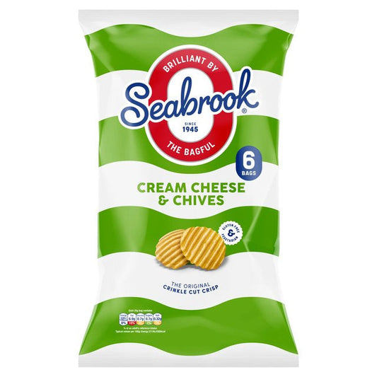 Seabrook Cheese & Chive Crisps 25g X 6 per pack