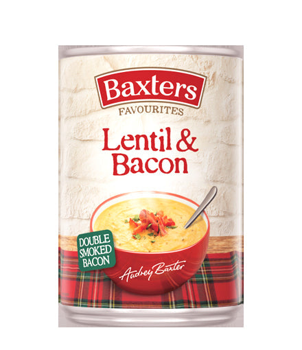 Baxters Favourites Lentil & Bacon Soup 400g