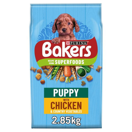 Bakers Puppy Chicken & Veg Dry Food 2.7kg