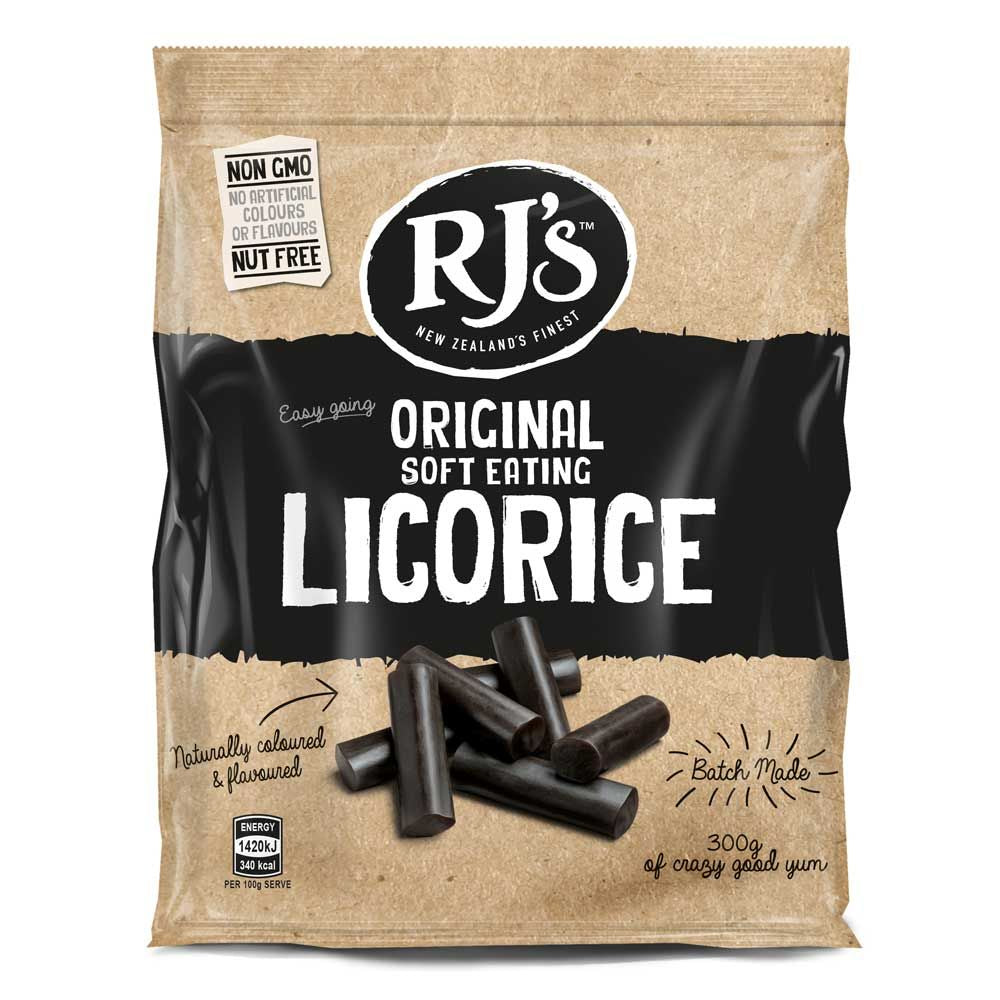 RJ's Natural Soft Eating Licorice 300g