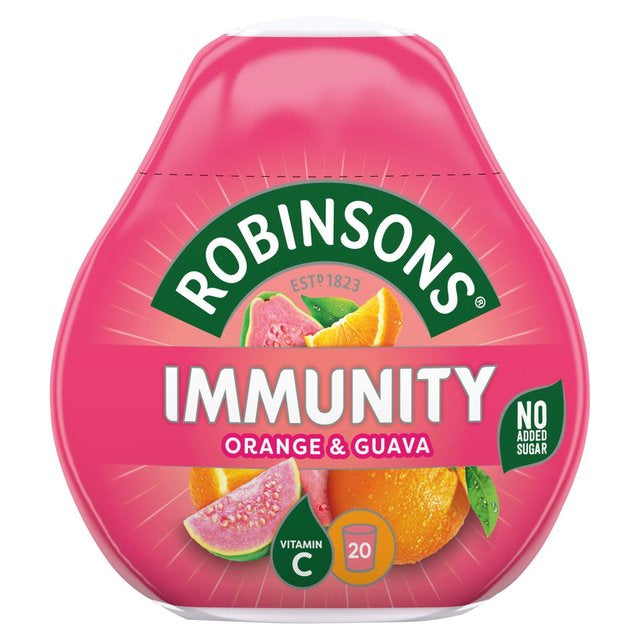 Robinsons Immunity Benefit Drops Orange & Guava 66ml, Makes 20 Drinks per Pack