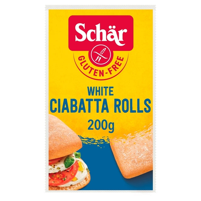 Schar White Ciabatta Rolls 200G