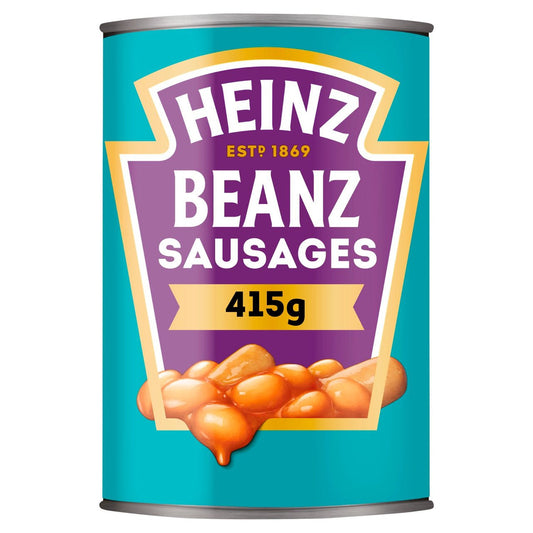 Heinz Baked Beans And Pork Sausages Large Size 415g