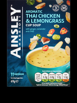 Ainsley Harriott Aromatic Thai Chicken & Lemongrass Cup Soup