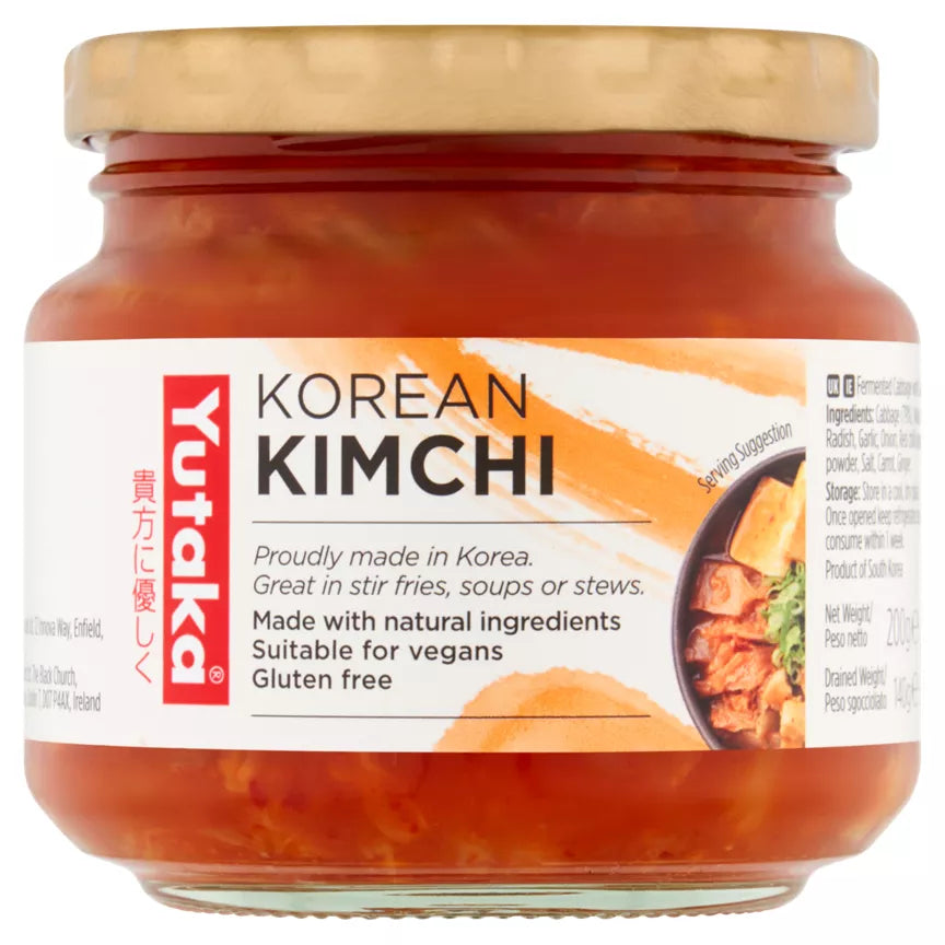 Yutaka 100% Natural Traditional Korean Kimchi 215g