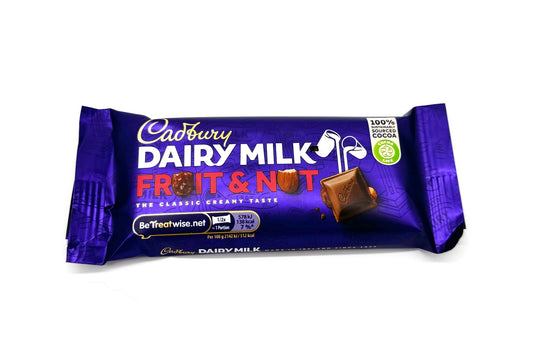 Cadbury Dairy Milk Fruit and Nut 54g (Irish)