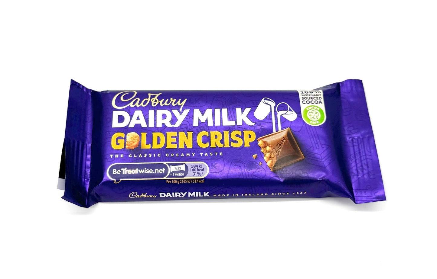 Cadbury Dairy Milk Golden Crisp Standard Bar (Irish) - 49g