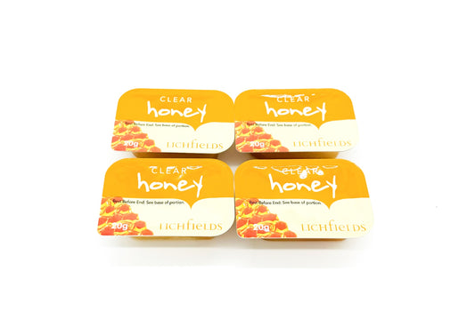 Lichfields Clear Honey Individual Portions 20 x 20g