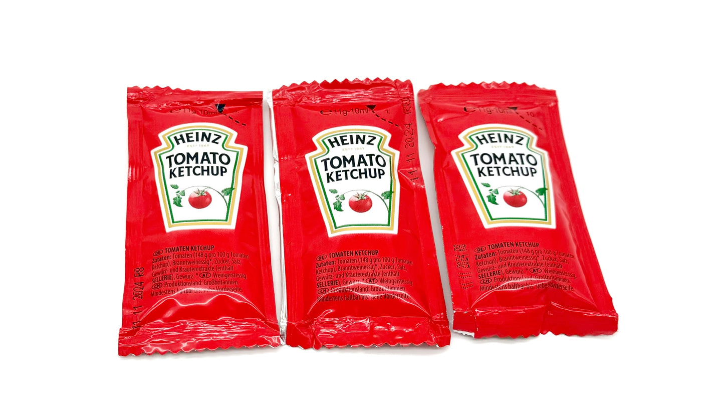 Individual Sachets 100 x Heinz Tomato Ketchup